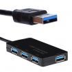 5Gbps Speed 4-Port USB 3.0 Portable Compact Hub Adapter For PC Laptop