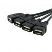 4 Port Hub USB 2.0 Splitter Cable Adapter for Laptop PC Desktop