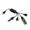 4 Port Hub USB 2.0 Splitter Cable Adapter for Laptop PC Desktop