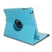 360 Rotating PU Wake/Sleep Leather Case Skin Cover for iPadMini 3/2/1 Sky Blue