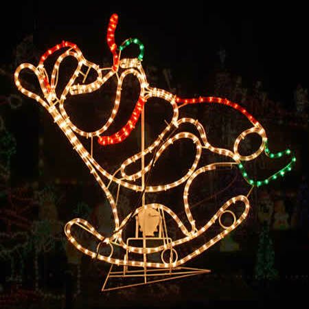 Christmas Rocking Santa - Outdoor Motorized Garden Home Rope Christmas ...