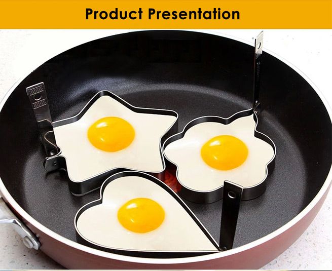 304SS Cook Fried egg circle model mold heartshaped ,starshaped,flower