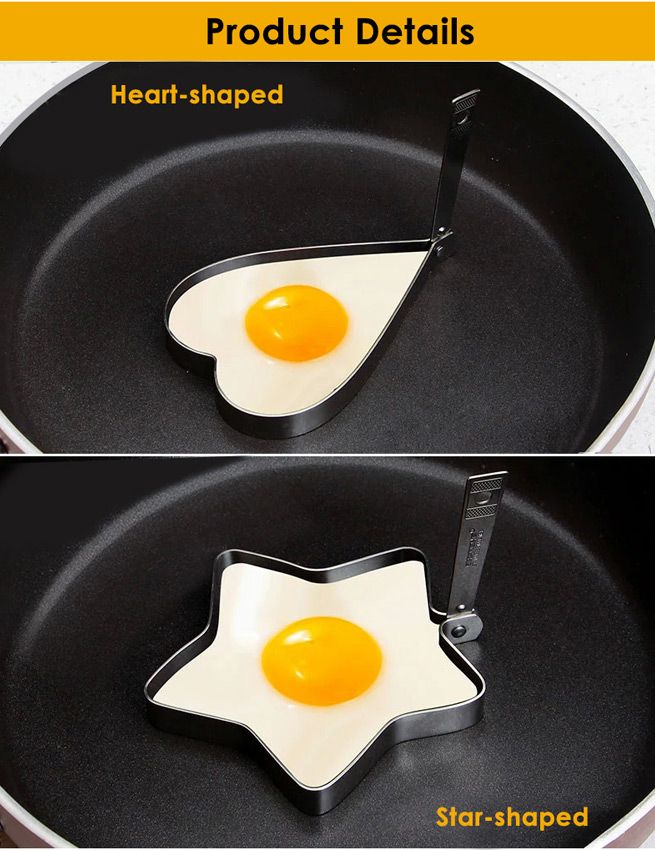 304SS Cook Fried egg circle model mold heartshaped ,starshaped,flower