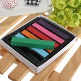 6pcs Non-toxic Temporary Pastel Square Hair Chalk