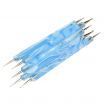 5pcs 2 Way Nail Art Dotting Marbleizing Painting Pen Blue