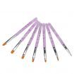 7 UV Gel Acrylic Nail Art Tips Builder Brush Pen Design