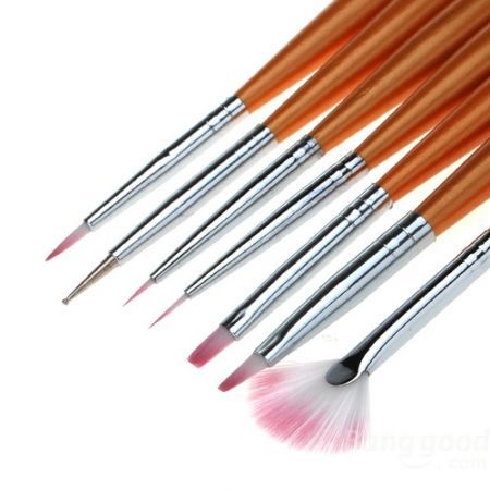7 Nail Art Design Drawing Painting Pen Polish Brush Set