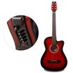 38" Steel String Cutaway Acoustic Electric Guitar Pack (Red)