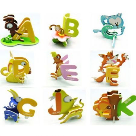 ABC Animal Letter 3D Puzzle Children Intelligence Toys Puzzle Gift