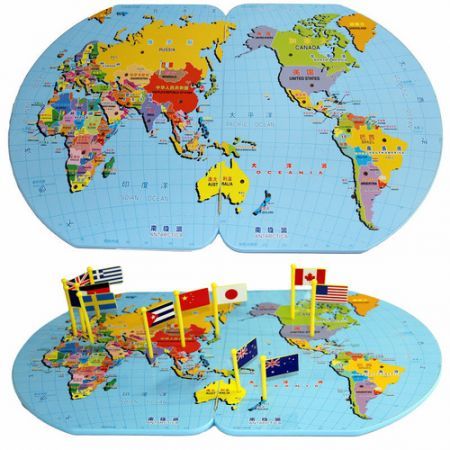 Innovation Map of The World Knowledge Children's Educational Toy Intelligence
