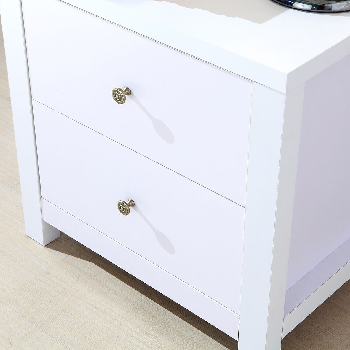White 2 Drawer Bedside Table Crazy Sales