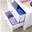 White 2 Drawer Bedside Table X2