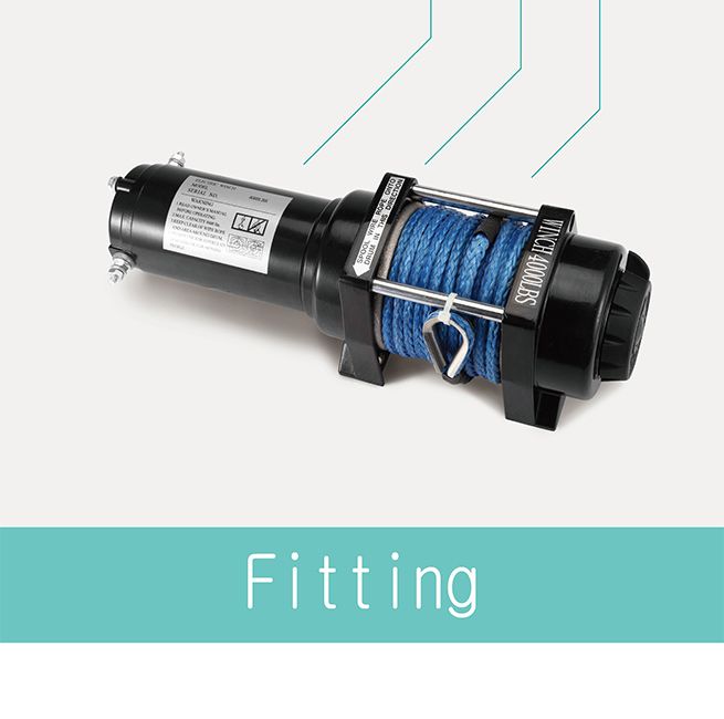 Battery Powered Wireless Remote Controlled ATV/Boat Winch1800KGS