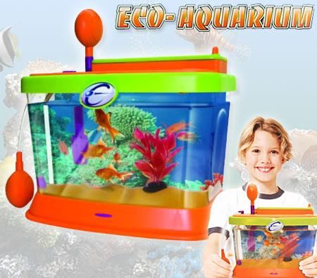 Eco Aquarium 3.4 Litre Environmentally Friendly Fish Tank with Magnifying Glasses