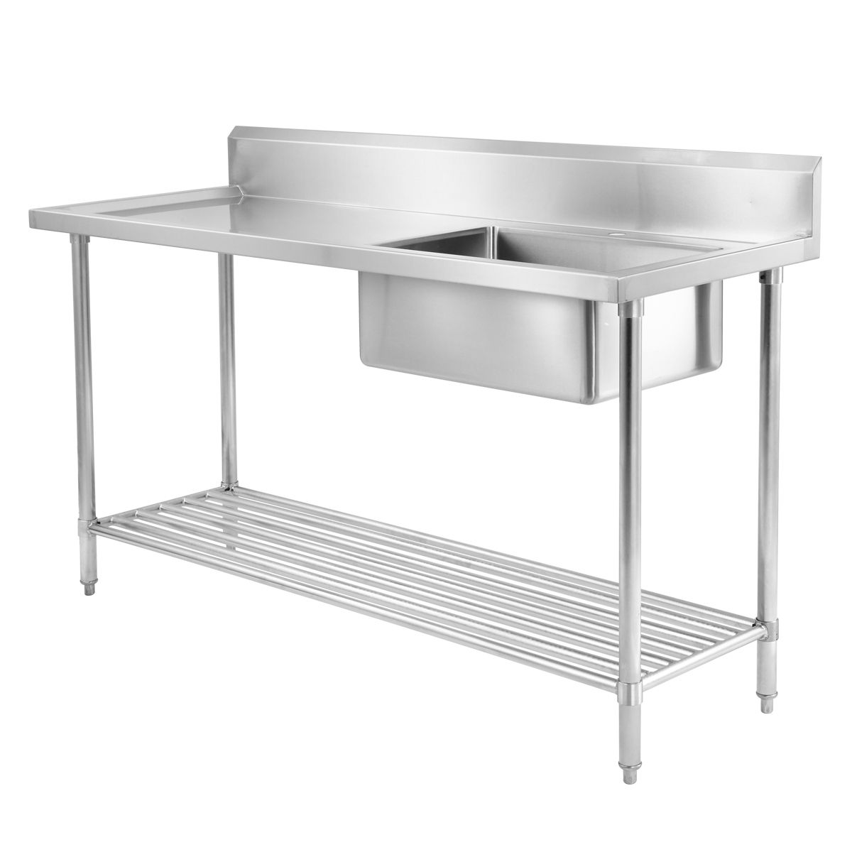 Right-Side Bowl Large Stainless Steel Bench Sink | Crazy Sales