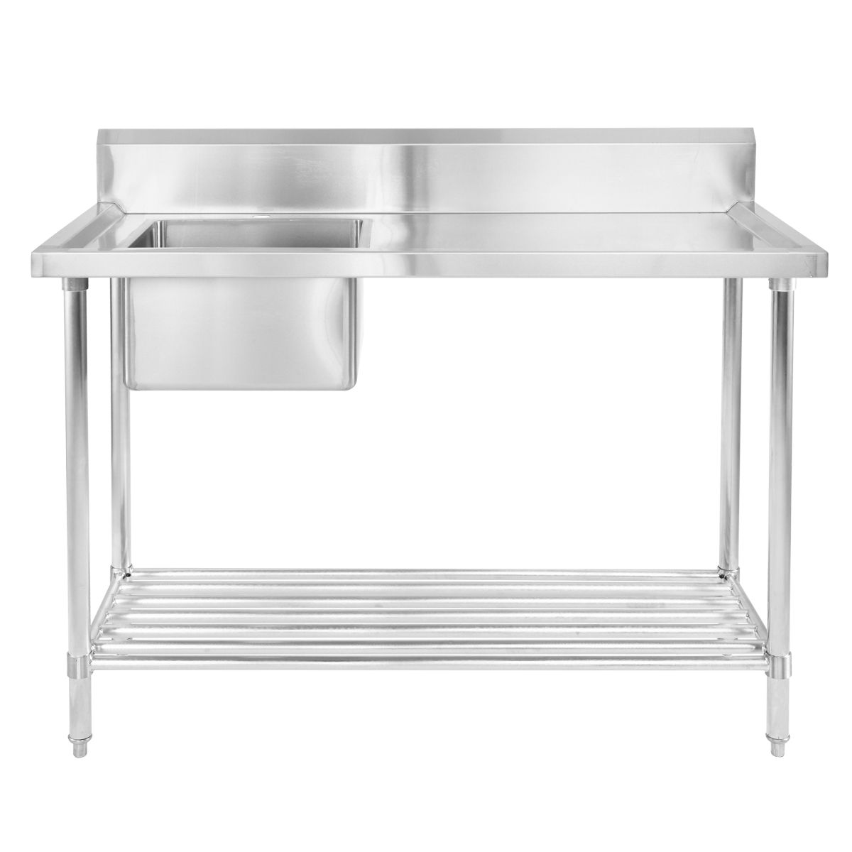 Left-Side Bowl Stainless Steel Bench Sink | Crazy Sales