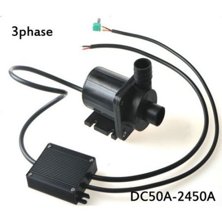 Pompe à Eau Brushless DC 24V Smarstar DC50A-2450A 3600L/H - Submersible, Vitesse Réglable, 5m Hauteur