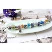 Fashion Chic Azure Stone Silver Chain C