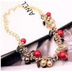 Lovely Colorful Pearl Gold Chain Necklace