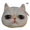 Cute Cat Face Zipper Mini Wallet 1#