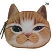 Cute Cat Face Zipper Mini Wallet 2#