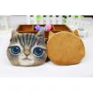 Cute Cat Face Zipper Mini Wallet 5#