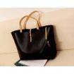 Women PU Leather Messenger Handbag Shoulder Bag Black