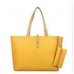 Women PU Leather Messenger Handbag Shoulder Bag Yellow