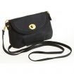 Women Leather Satchel Shoulder Handbag Black