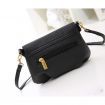 Women Leather Satchel Shoulder Handbag Black