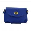 Women Leather Satchel Shoulder Handbag Sapphire Blue