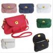 Women Leather Satchel Shoulder Handbag Sapphire Blue