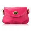 Women Leather Satchel Shoulder Handbag Rose