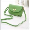 Women Leather Satchel Shoulder Handbag Green