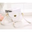 Women Leather Satchel Shoulder Handbag White