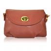 Women Leather Satchel Shoulder Handbag Brown