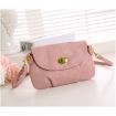 Women Leather Satchel Shoulder Handbag Pink