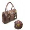 Women Shoulder Handbag Totes Hobo Bag Korean PU Leather Cross Body Bag Brown