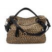 Large Leopard Print Sequin Paillette Women Lady tassels Handbag Shoulder Bag - Leopard grain