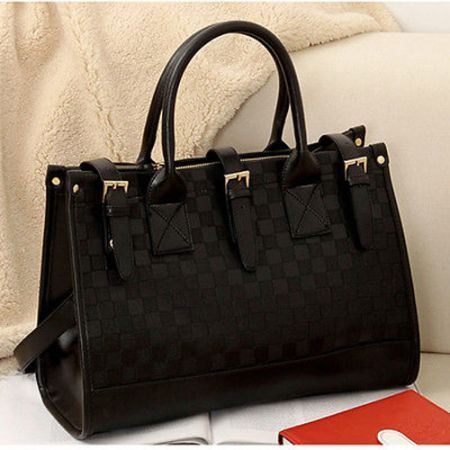 Fashion Women PU Leather Large Tote Hobo Handbag Messenger Shoulder Bag