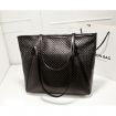 Casual Satchel Totes PU LEATHER Shopper Bags Messenger Handbag Bag Black