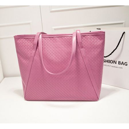 Casual Satchel Totes PU LEATHER Shopper Bags Messenger Handbag Bag Pink