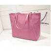 Casual Satchel Totes PU LEATHER Shopper Bags Messenger Handbag Bag Pink
