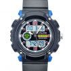 Sports Diving Wrist Watch w/ EL Backlit / Week / Stopwatch / Alarm Clock - Black + Blue