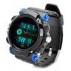 Sports Diving Wrist Watch w/ EL Backlit / Week / Stopwatch / Alarm Clock - Black + Blue