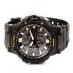 ALIKE 50m Water Resistant 2-Time Display Digital Quartz Wrist Watch Black