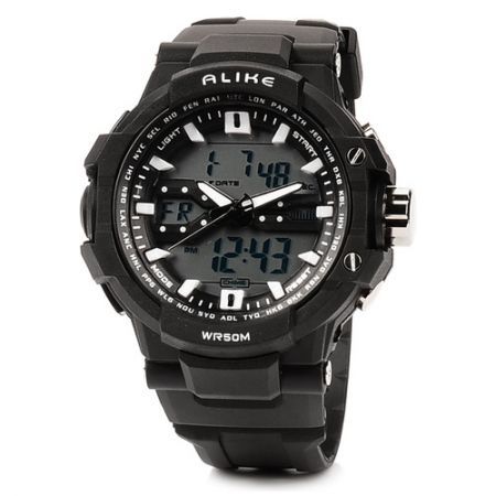 ALIKE 50m Water Resistant Men's Digital Quartz Sports Wrist Watch