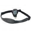 Digital Heart Rate Watch w/ Elastic Chest Belt Black