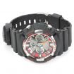 SD-1220 Water Resistant Dual Time Display Quartz Sport Wrist Watch w / Compass - Black + Red