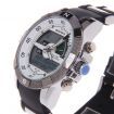 BESNEW BN-0797 Men's Analog Digital Electronic Quartz Wrist Watch - Silver + Black